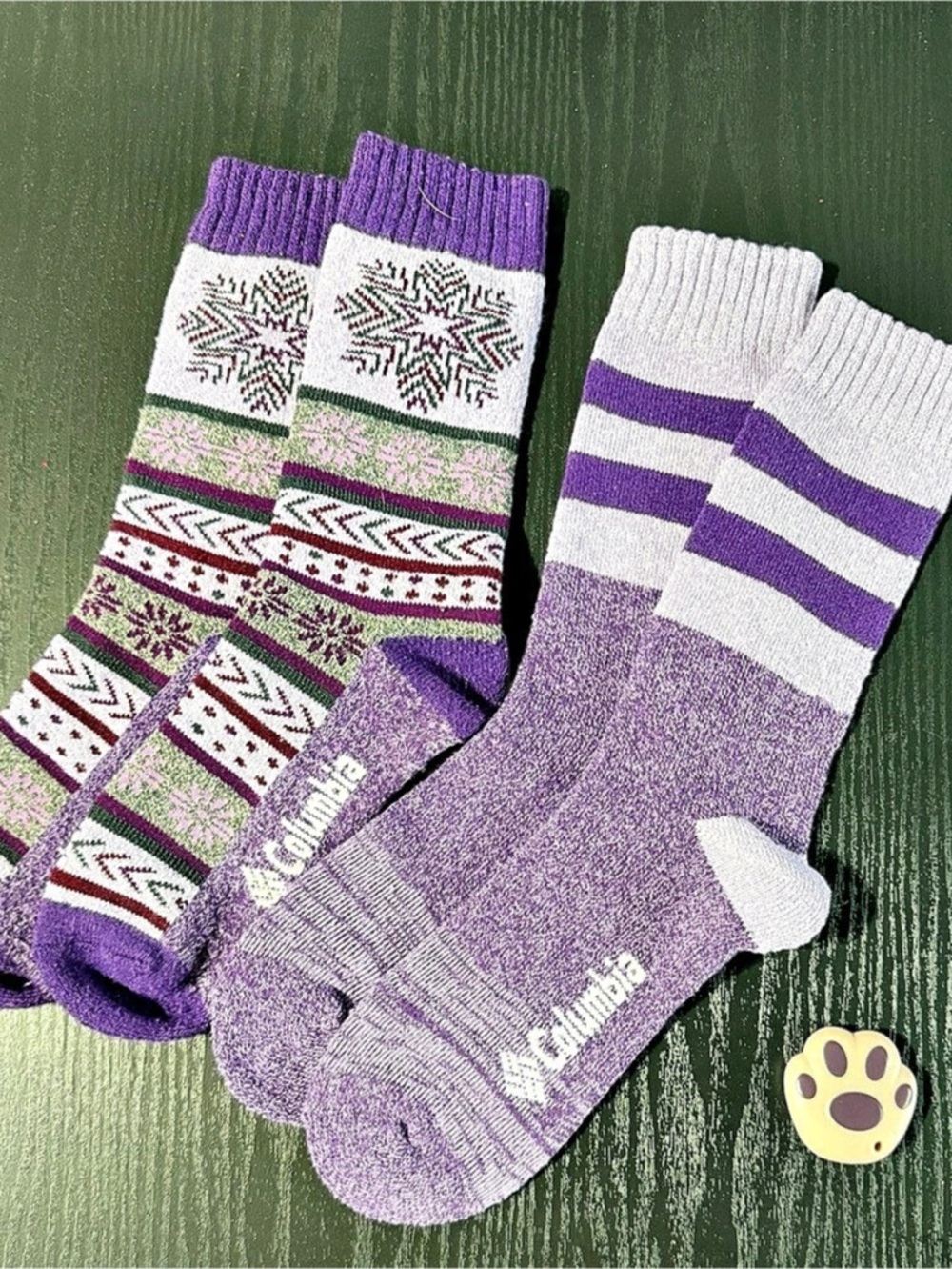 Columbia Women's Medium-Weight Thermal Crew Socks 2-Pack